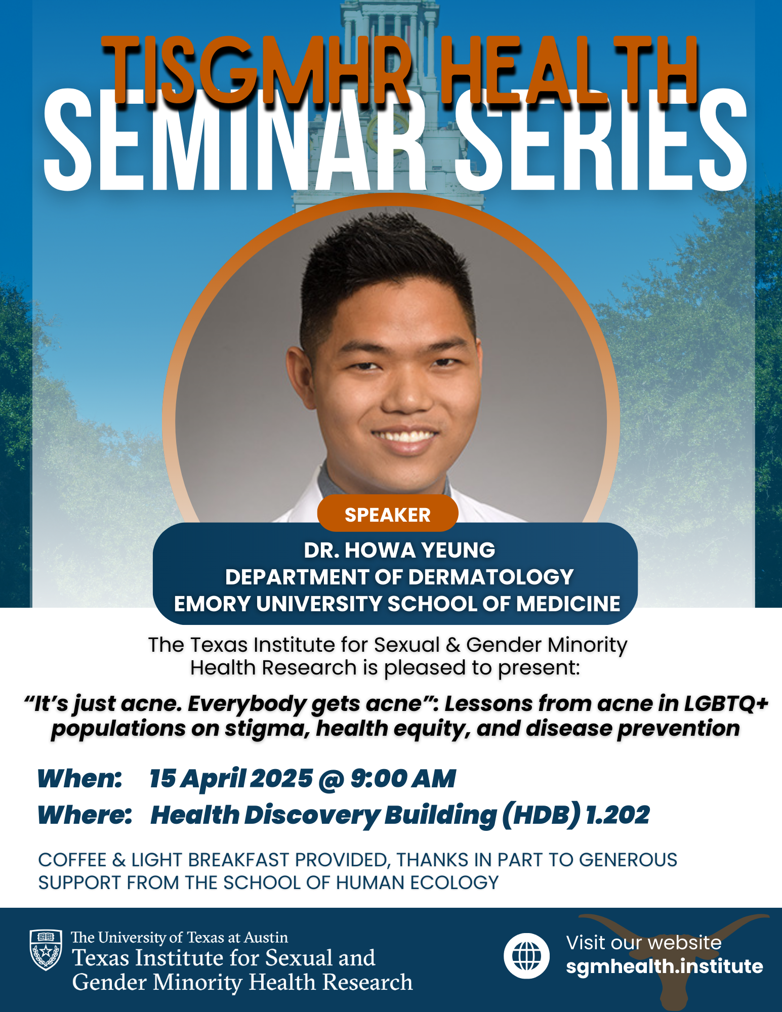 TISGMHR Health Research Seminar featuring Howa Yeung