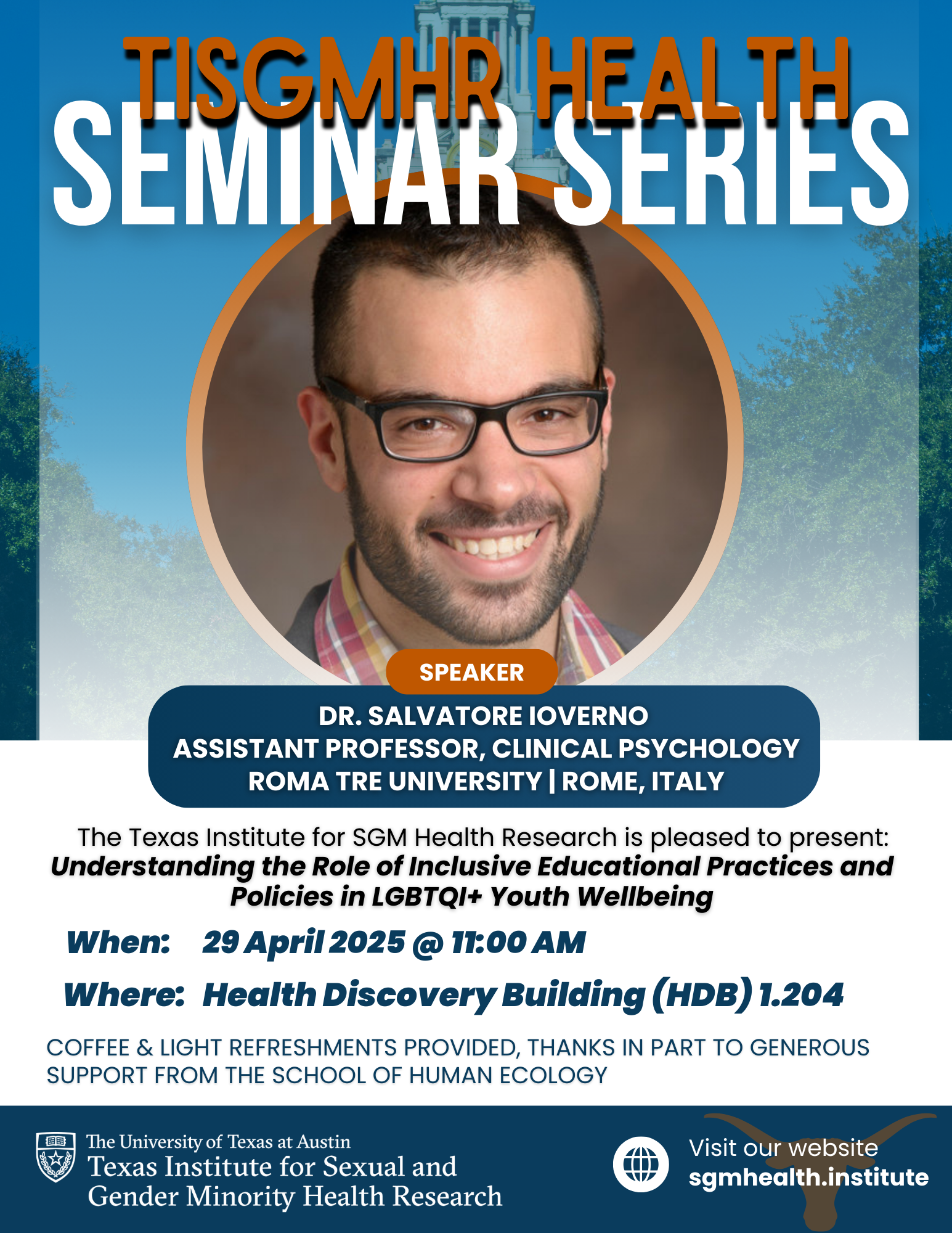 Salvatore Ioverno Seminar Flier